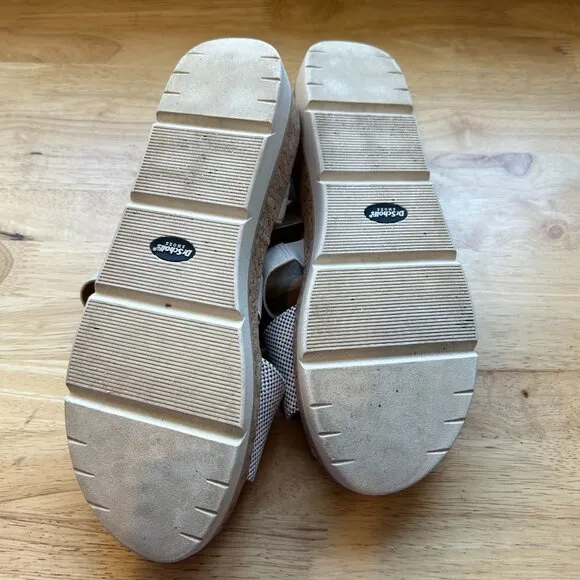 Dr Scholl's Once Twice Strappy Cork Wedge Sandal Size 9.5