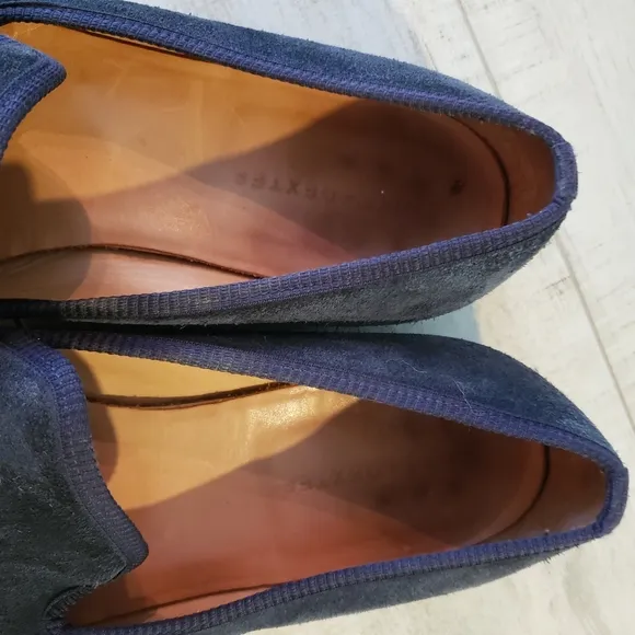 DUKE &amp; DEXTER BLUE DUEDE LOAFERS SIZE 12