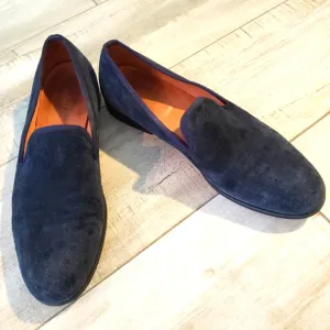 DUKE &amp; DEXTER BLUE DUEDE LOAFERS SIZE 12