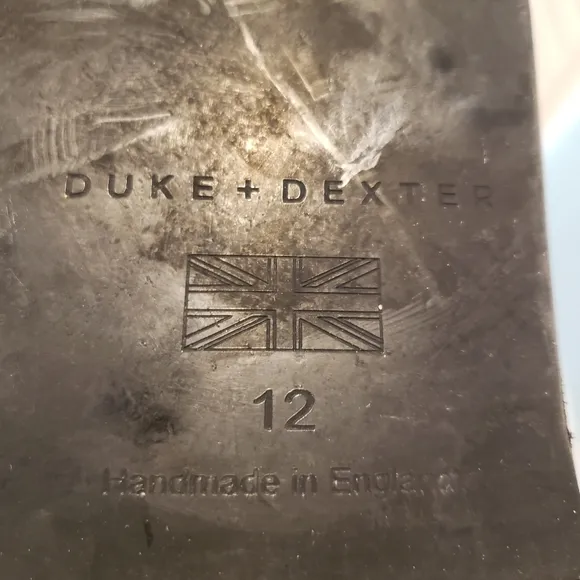 DUKE &amp; DEXTER BLUE DUEDE LOAFERS SIZE 12