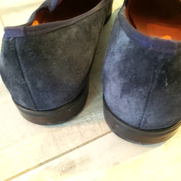 DUKE &amp; DEXTER BLUE DUEDE LOAFERS SIZE 12
