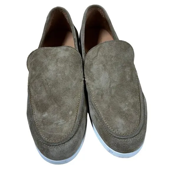 Duke   Dexter Men's Tan Suede Slide On Loafers Size 7 New Without Box