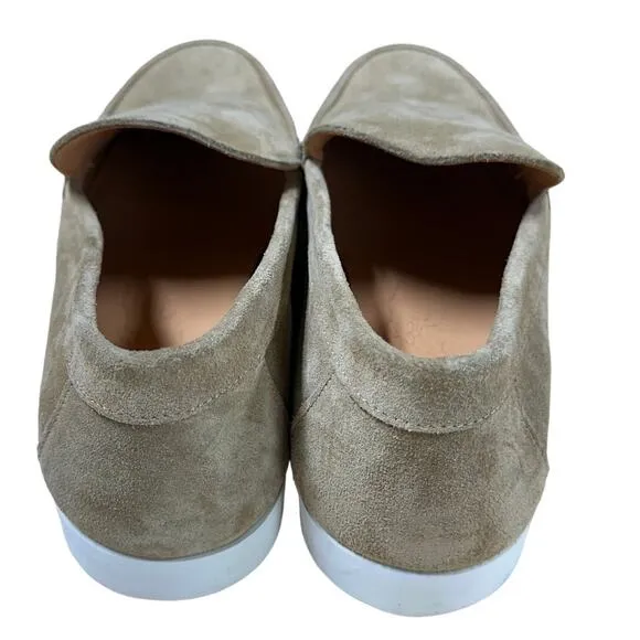 Duke   Dexter Men's Tan Suede Slide On Loafers Size 7 New Without Box