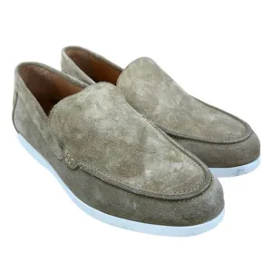 Duke   Dexter Men's Tan Suede Slide On Loafers Size 7 New Without Box