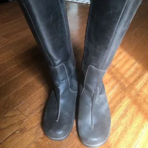 Duluth Trading Co Andina Tall Riding Boots Shoes Womens Size 8.5 Black Leather