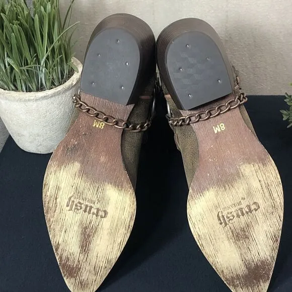 Durango Crush Distressed 11&quot; Heart Concho Women's Size 8M Western Boots RD4155