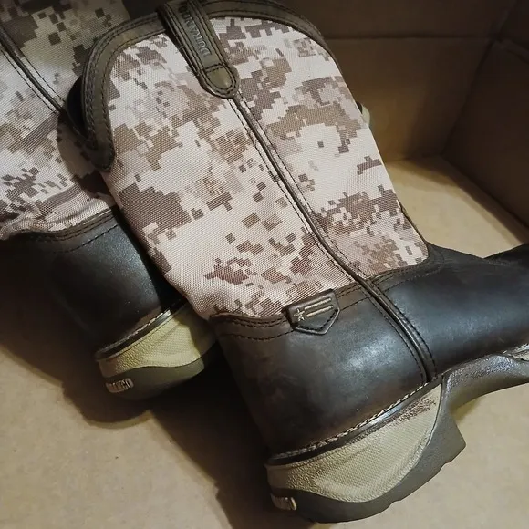 Durango Youth Lil' Rebel Desert Camo Western Boots Youth Boys  Size 6M Country