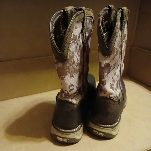 Durango Youth Lil' Rebel Desert Camo Western Boots Youth Boys  Size 6M Country