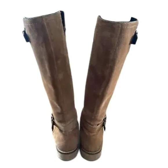Earth Woodland hardwick INNV072020 Riding Boots Womens 8M Brown Suede Knee High