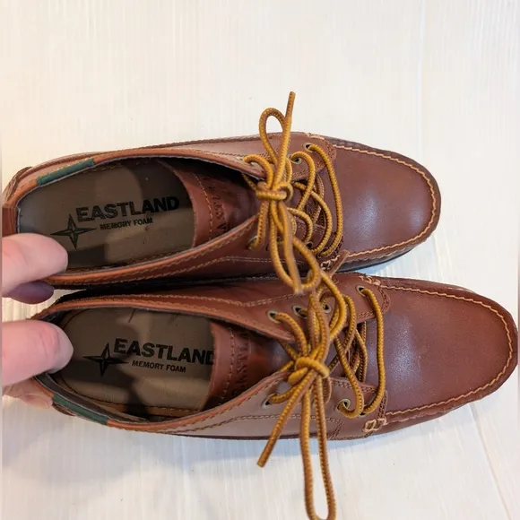 EASTLAND Seneca Lace-up Brown Leather Chukka Mens Boots Size 10