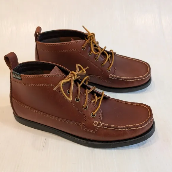 EASTLAND Seneca Lace-up Brown Leather Chukka Mens Boots Size 10