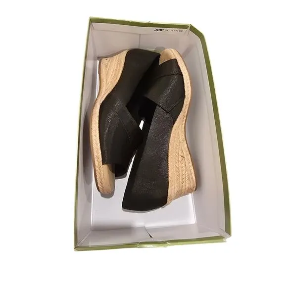 Easy Street Jasper Espadrille Wedge Sandals New Size 6.5