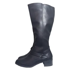 Easy Street Jewel Black Riding Boots Sz 9.5M
