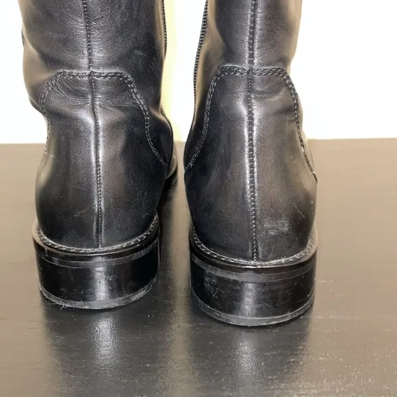 ECCO Hobart Tall Leather 3 Buckle Riding Boots.  Size 8.5.