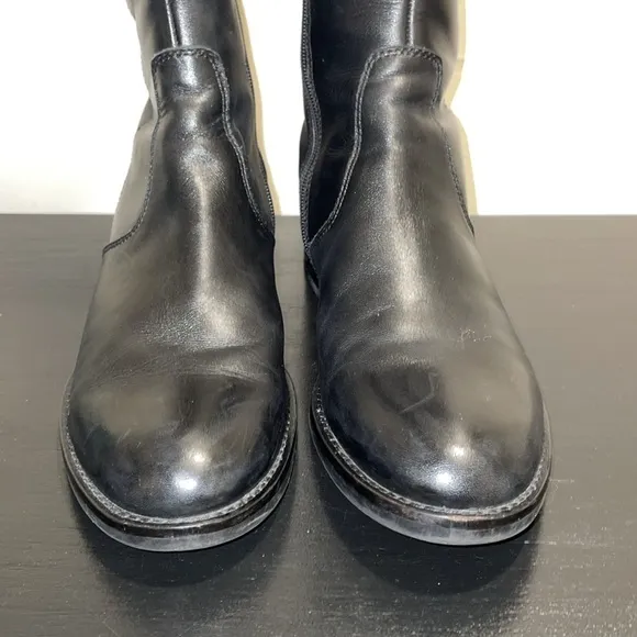 ECCO Hobart Tall Leather 3 Buckle Riding Boots.  Size 8.5.