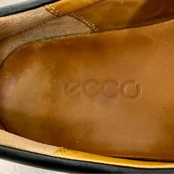 Ecco Holton Apron Black Leather Slip-On Loafers Size 44 EU (Men’s 10-10.5 US)