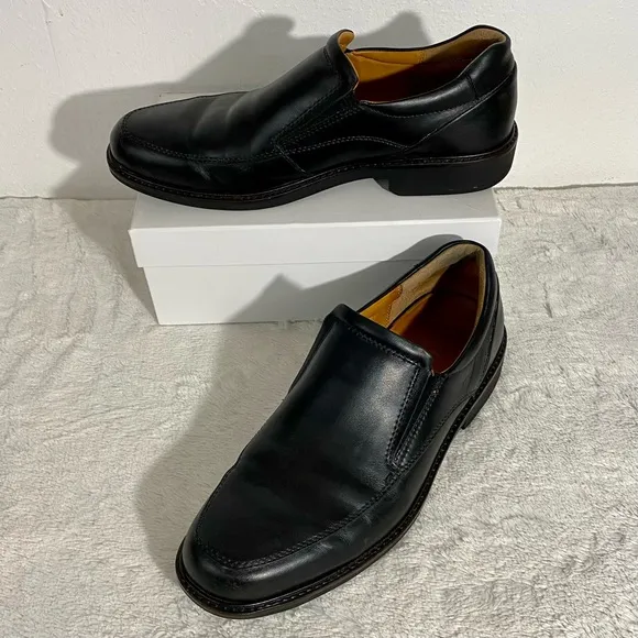 Ecco Holton Apron Black Leather Slip-On Loafers Size 44 EU (Men’s 10-10.5 US)