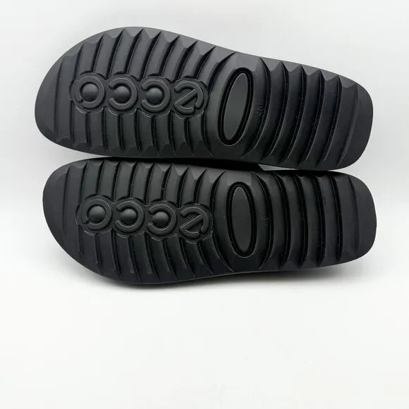 ECCO Men's 2nd Cozmo Two Band Slide Sandals EU 48 US 14-14.5 Grey NWOB
