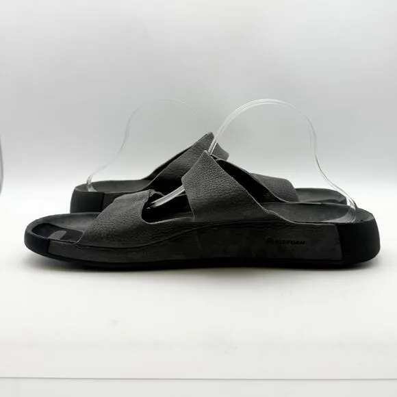 ECCO Men's 2nd Cozmo Two Band Slide Sandals EU 48 US 14-14.5 Grey NWOB