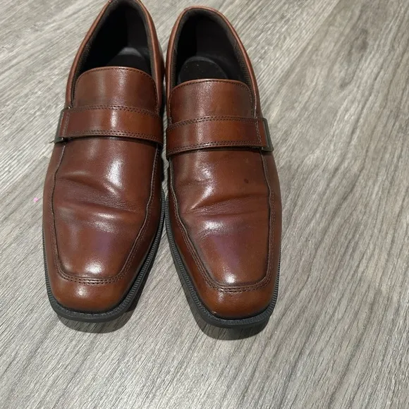 ECCO Men's Brown Leather Loafers