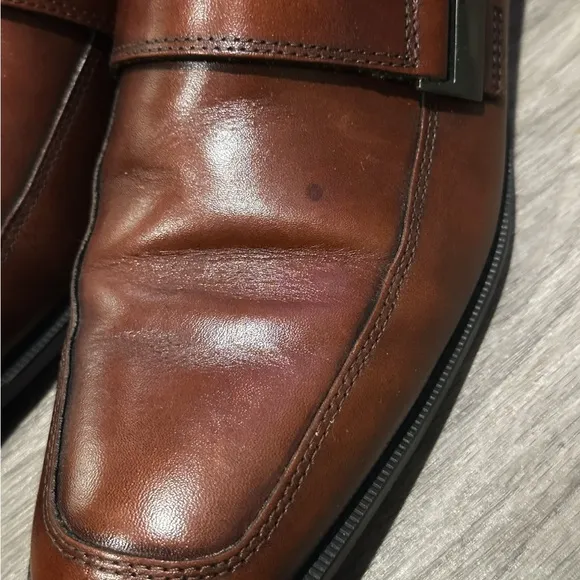 ECCO Men's Brown Leather Loafers