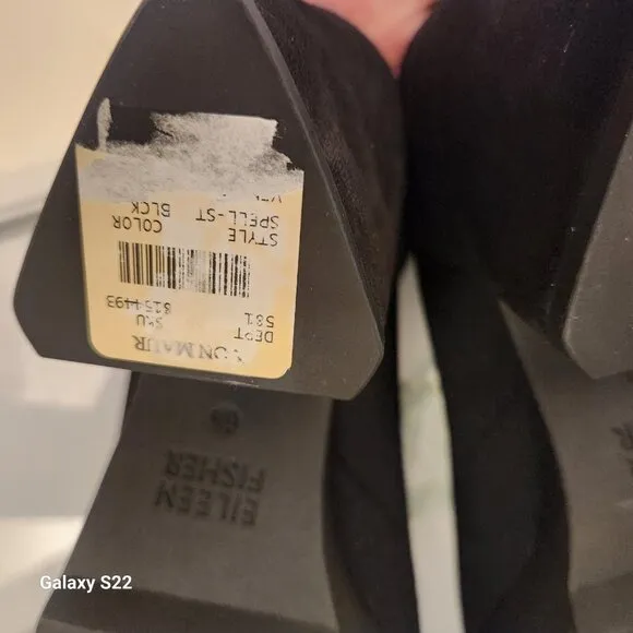 Eileen Fisher &quot;Spell&quot; Black Sock Booties. NIB. Size 6.5