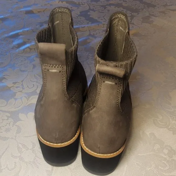 Eileen Fisher Gray Lilou Wedge Chelsea Boots NIB ~ Size 9M