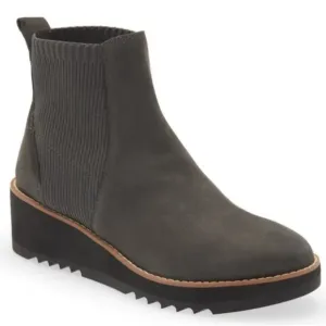 Eileen Fisher Gray Lilou Wedge Chelsea Boots NIB ~ Size 9M