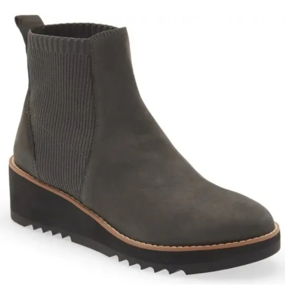 Eileen Fisher Gray Lilou Wedge Chelsea Boots NIB ~ Size 9M