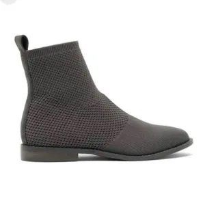 Eileen Fisher Jude Stretch Knit Bootie‎ in Gray Ankle Boots 6.5