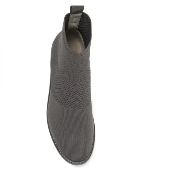 Eileen Fisher Jude Stretch Knit Bootie‎ in Gray Ankle Boots 6.5