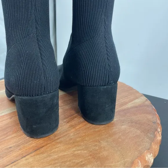 Eileen Fisher Size 6 Women’s Most Tall Stretch Knit ribbed Knee High Boots