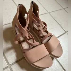 Eileen Fisher Star Strappy Sandals - Pink - Size :10
