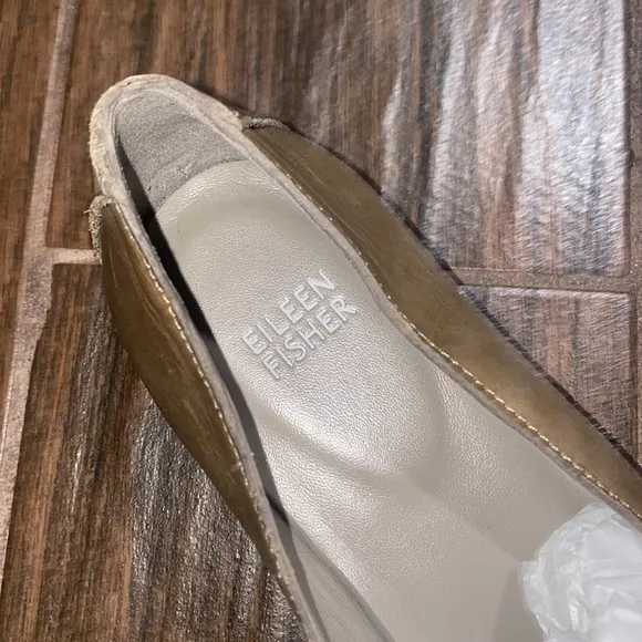 Eileen Fisher stud loafers closed toe slip on