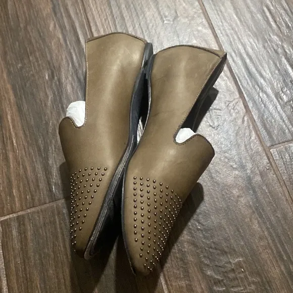 Eileen Fisher stud loafers closed toe slip on