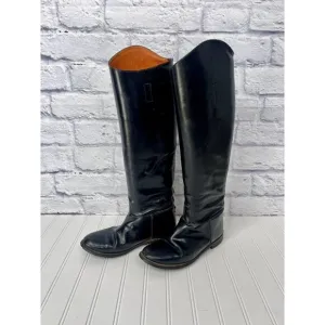EISERS Women's Black &quot;Last&quot; Leather Ridding Boots US 8