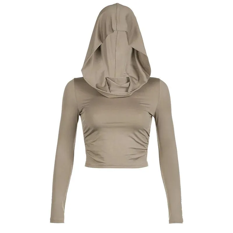 Eloise Hooded Crop Top