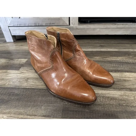 Emilio Franco Men's Leather Chelsea Boots Brown Combo Size 11 Made In Italy