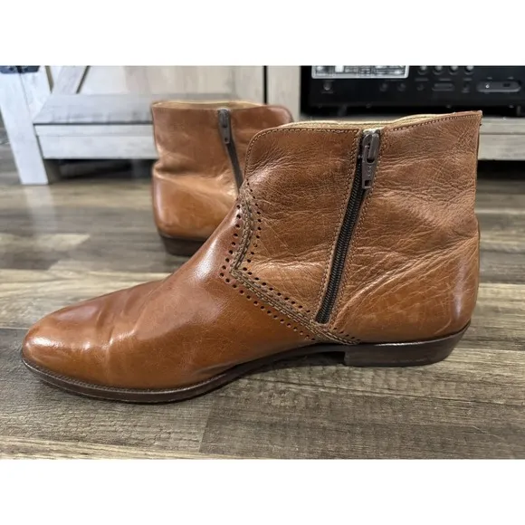 Emilio Franco Men's Leather Chelsea Boots Brown Combo Size 11 Made In Italy