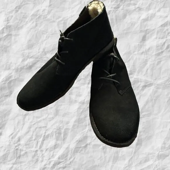 Emu Australia Winston Desert Boots Black Mens 12‎ Suede