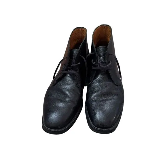 E. T. Wright Sanders Chukka Boots Masters Collection Black Leather 12