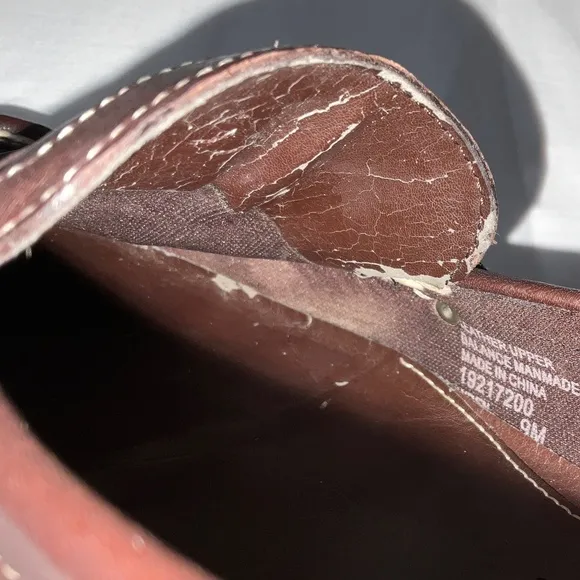 ETIENNE AIGNER Leather Loafers Flats Size 9 Brown