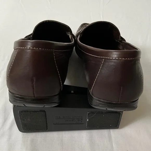 ETIENNE AIGNER Leather Loafers Flats Size 9 Brown