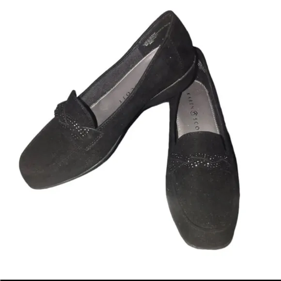 EUC Karen Scott Joonne Black Micro Loafers Women’s Size 6W