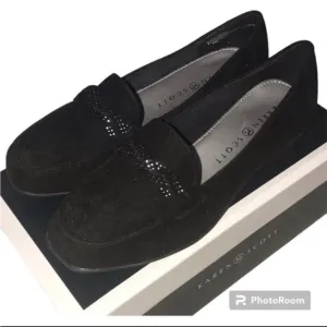 EUC Karen Scott Joonne Black Micro Loafers Women’s Size 6W