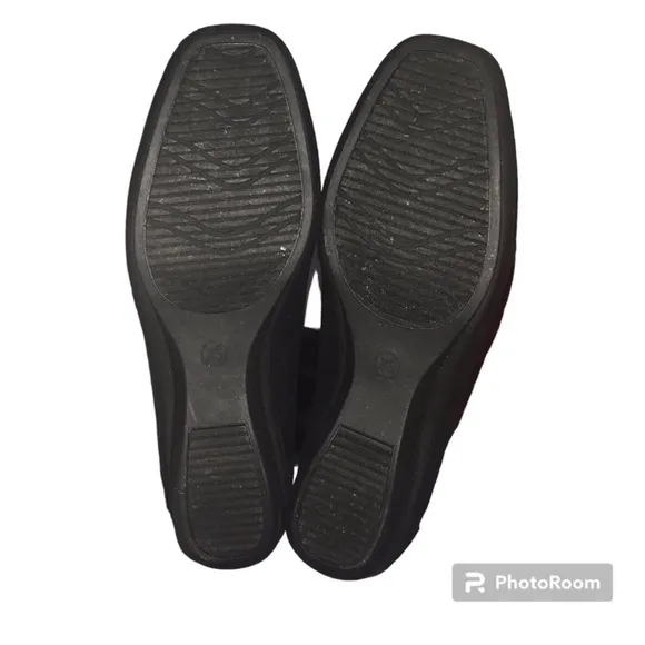 EUC Karen Scott Joonne Black Micro Loafers Women’s Size 6W
