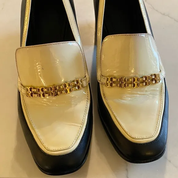 EUC Tory Burch Perrine Heeled Loafers