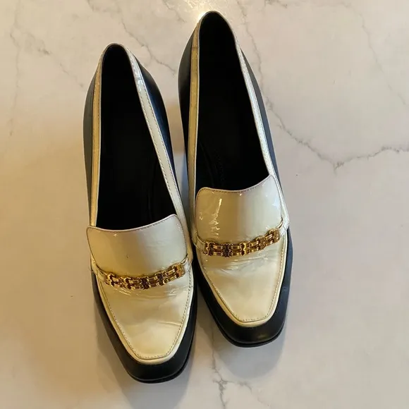 EUC Tory Burch Perrine Heeled Loafers
