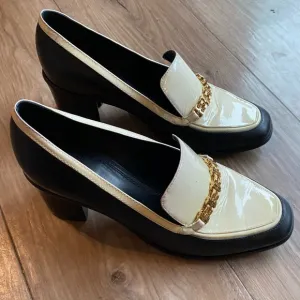 EUC Tory Burch Perrine Heeled Loafers