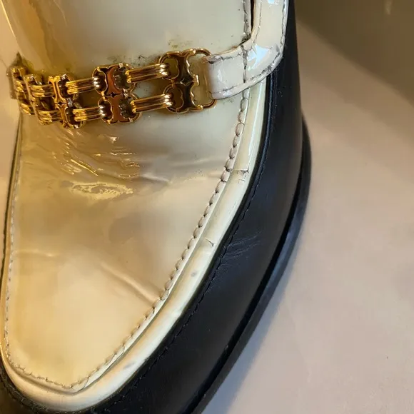 EUC Tory Burch Perrine Heeled Loafers